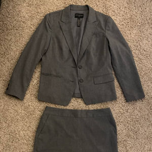 Banana Republic Gray Skirt Suit- Size 12P